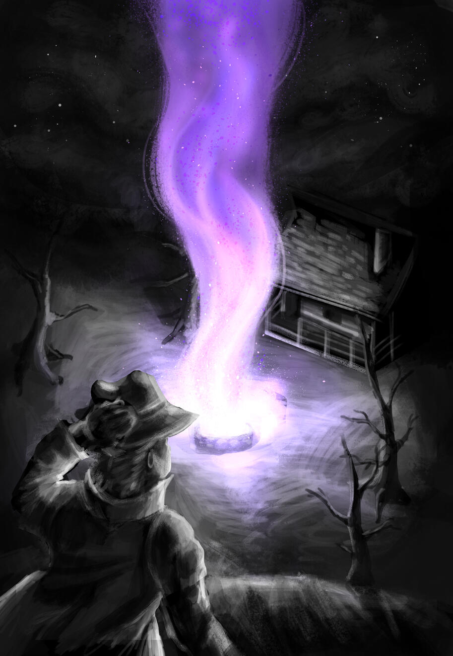 The Colour Out of Space, Inside